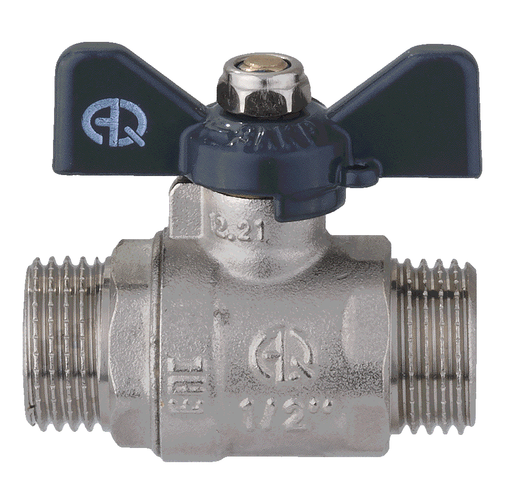 фото Кран шаровой  в бабочке полнопроходной,нар-нар запорная и регулирующая арматура AQUALINK
