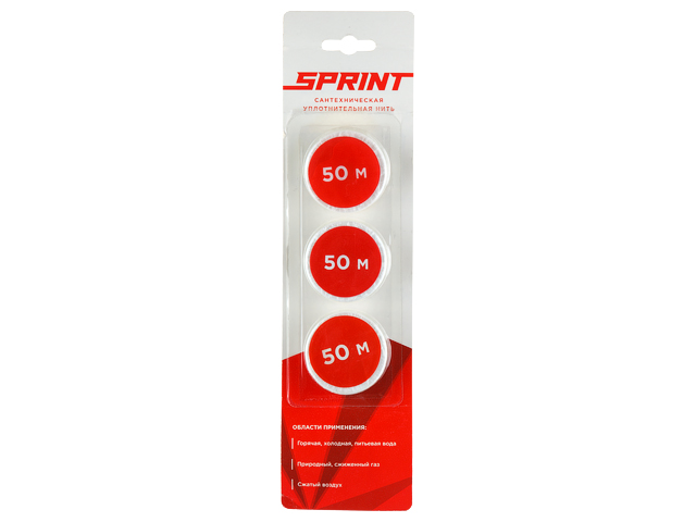 фото Нить для герметизации резьбовых соединений Sprint набор катушек 3х50