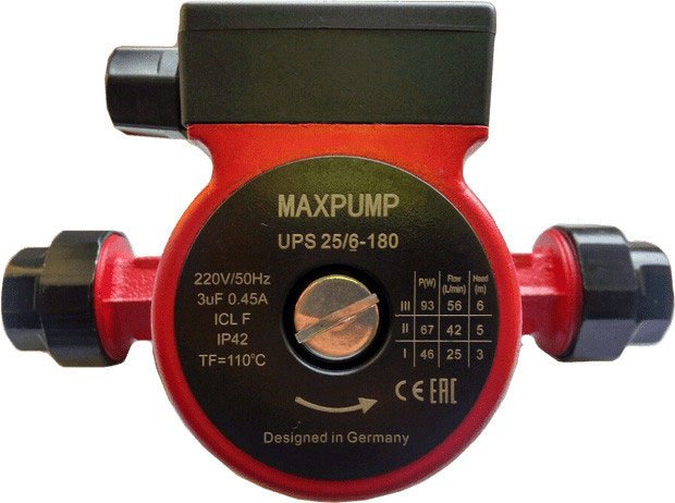 фото Циркуляционный насос MAXPUMP UPS 25/6-180