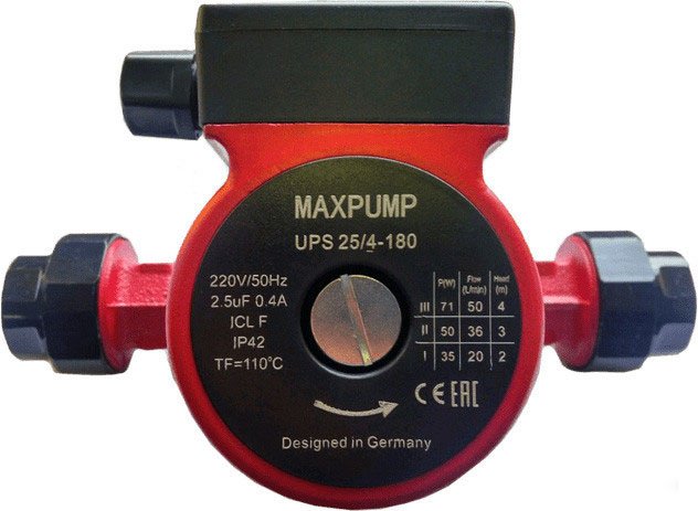 фото Циркуляционный насос MAXPUMP UPS 25/4-180