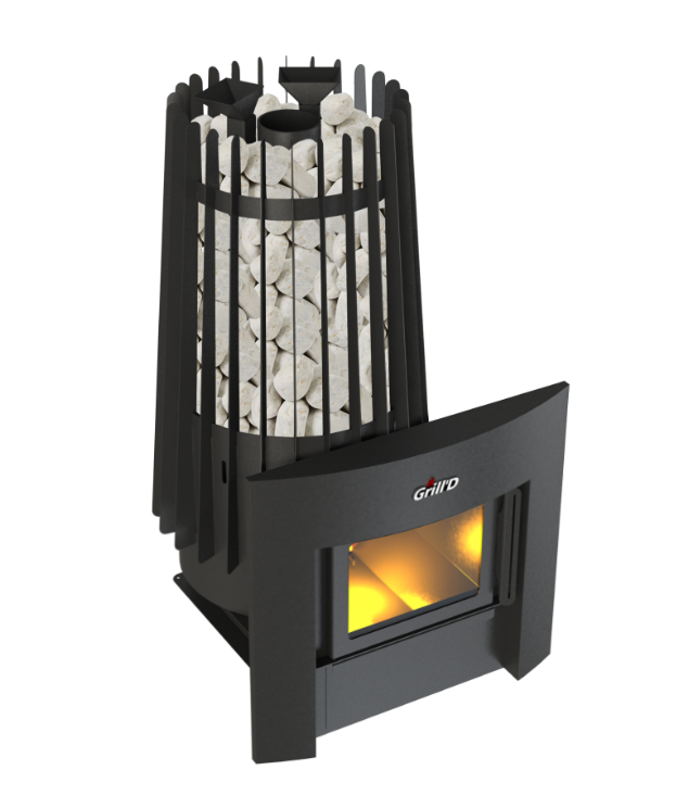 фото Дровяная банная печь Grill'D Cometa Vega 180 Window