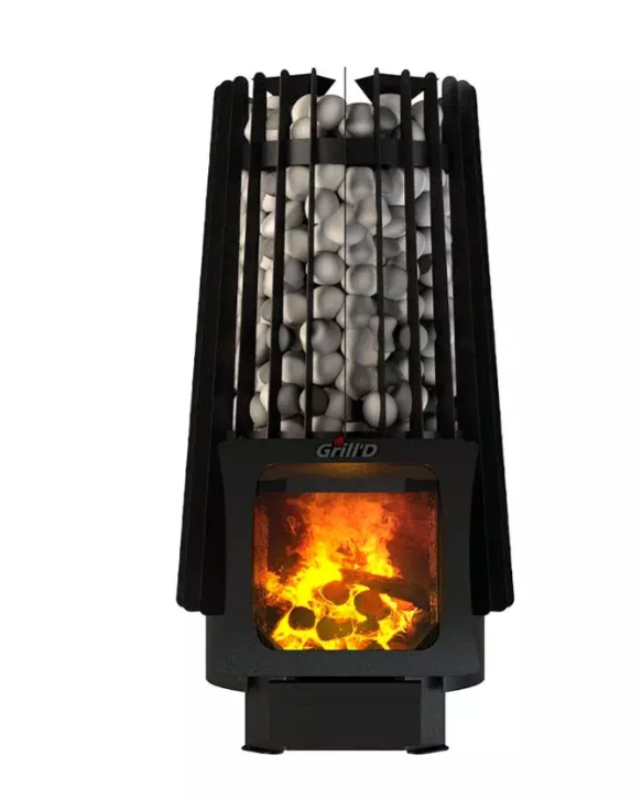 фото Дровяная банная печь Grill'D Cometa Vega 180 Short Window Max