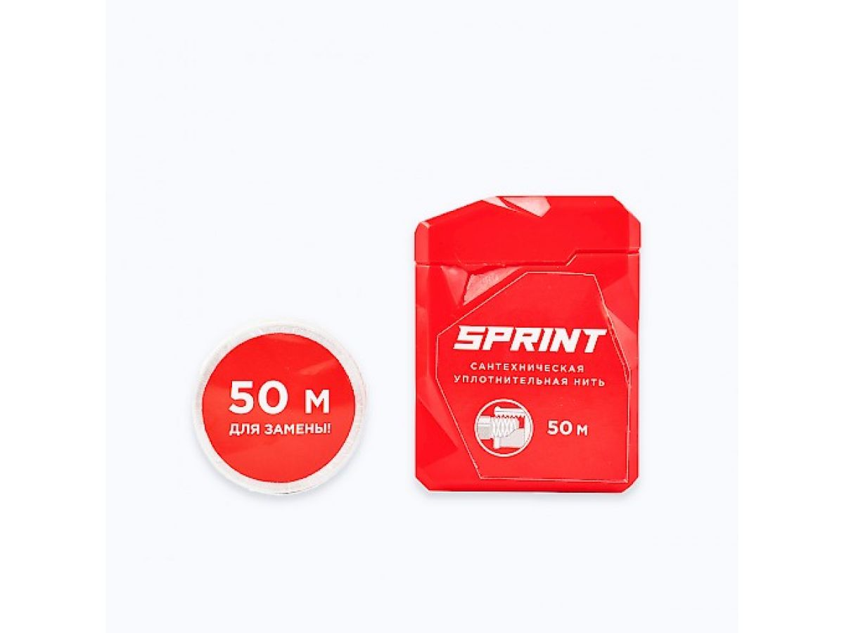 фото Нить для герметизации резьбовых соединений Sprint 50 м бокс + 50 метров катушка