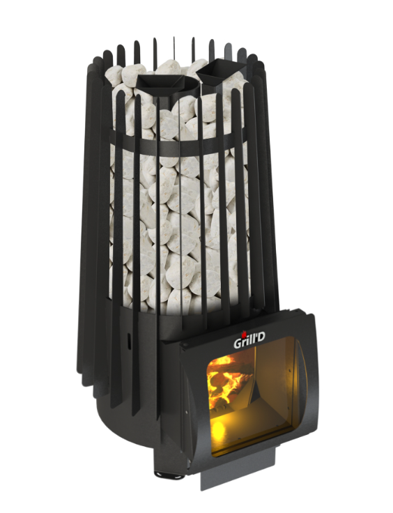 фото Дровяная банная печь Grill'D Cometa Vega 180 Short Window Max