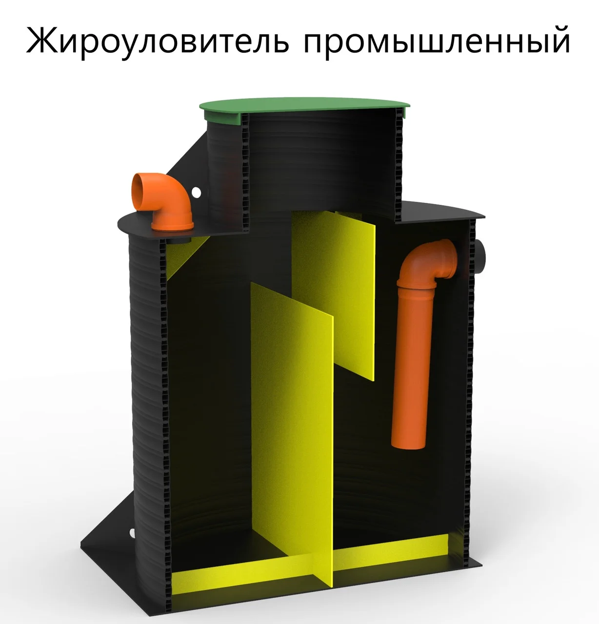 фото ЖИРОУЛОВИТЕЛЬ KANN СЕРИИ F ВЕРТИКАЛЬНЫЙ/ГОРИЗОНТАЛЬНЫЙ 