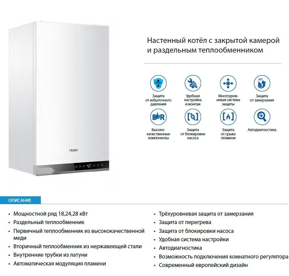 фото Газовый котел Haier L1PB26-24RC1(T)