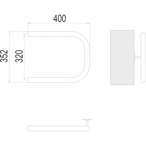 фото Полотенцесушитель Terminus П-образный 320х400