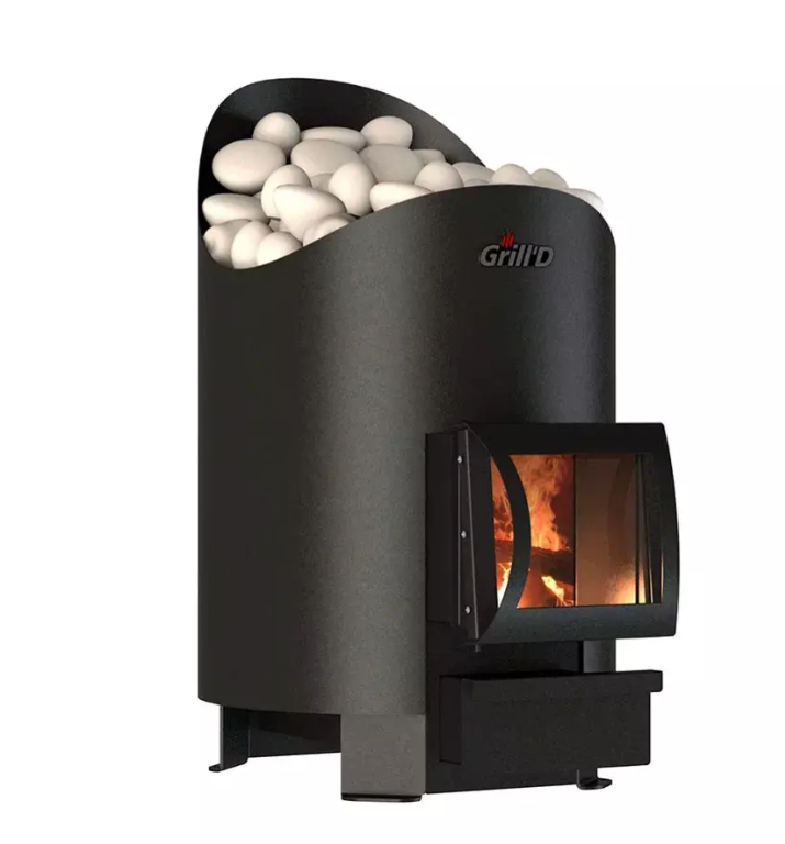 фото Дровяная банная печь Grill'D Aurora 160 Short (дверца со стеклом)