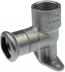 фото Отвод настенный с ушками внутренние резьба×press (короткии) KAN-therm