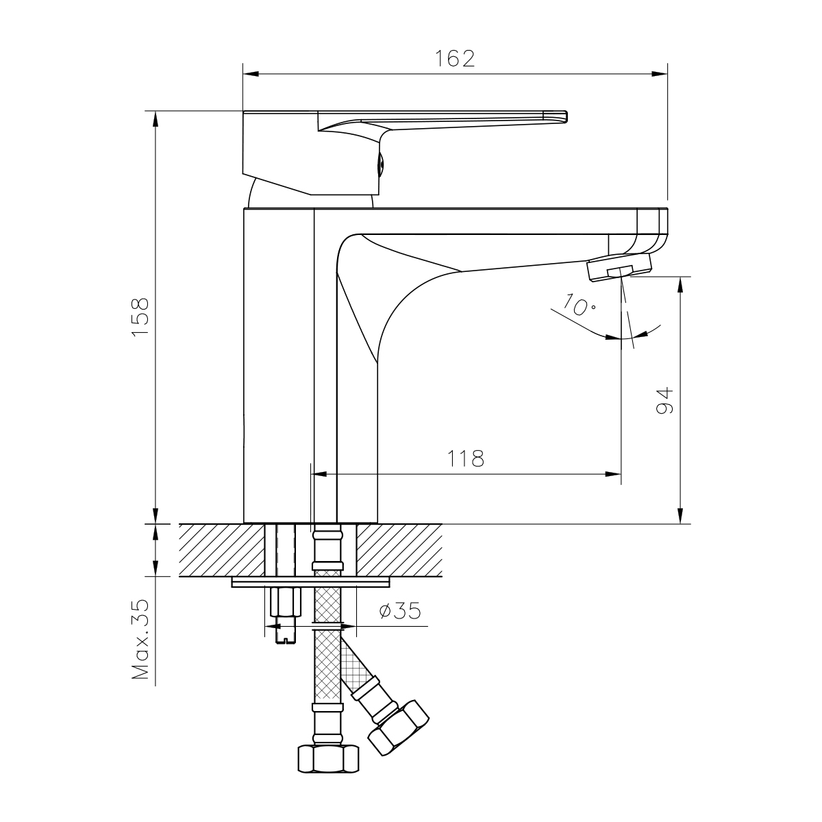 фото Смеситель для умывальника (Lt) D40 DR72011 Decoroom