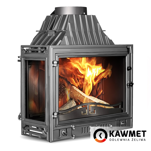 фото Каминная топка Kawmet W3 LB/PB-16,7 кВт с левым/правым стеклом