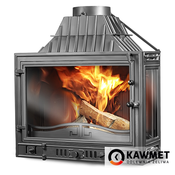 фото Каминная топка Kawmet W3 LB/PB-16,7 кВт с левым/правым стеклом