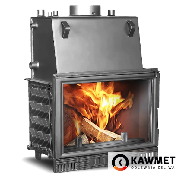 фото Каминная топка Kawmet W1 СО 18,7кВт с водяным контуром